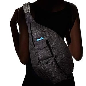 Kavu Black Oak Rope Sling Bag Crossbody